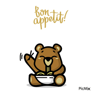 Bon appétit ourson